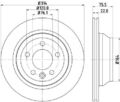 2x Hella 8DD 355 128-081 Bremsscheibe für VW