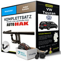 Für VW Touran Typ 1T1,1T2,1T3 Anhängerkupplung abnehmbar +eSatz 13pol 03-06 Set