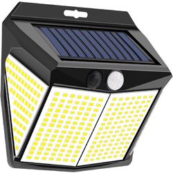 Solarleuchte mit Bewegungsmelder Außen Lampe Fluter LED Sensor Strahler Licht DE