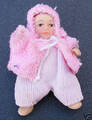 Baby IN Pink Strampler Anzug Tumdee 1:12 Skala Puppenhaus Miniatur Zubehör 127