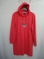 GANT Sweatkleid Hoodiekleid mit Kapuze rot Kängaruhtasche Größe XL