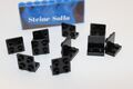 Lego (c) 10x Winkelplatte - 1x2 2x2 - 99207 - schwarz - bracket - inverted