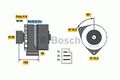 BOSCH Lichtmaschine Generator LiMa ohne Pfand für Fahrzeuge mit Klimaanlage