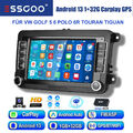 7" DAB+ Autoradio Android GPS Navi 2DIN für VW GOLF 5 6 Touran Tiguan Seat Skoda