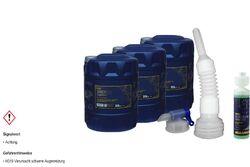 60L MANNOL Energy Premium 5W-30 API SN/CF Motoröl Auslaufhahn Schlauch Reiniger