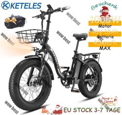 KETELES KF9 20 Zoll Klapprad Elektrofahrrad 2000W Mountain E-bike Fatbike Moped