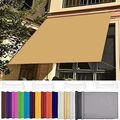 Balkon Sichtschutz Balkonbespannung Wasserdicht UV-Schutz Einfachheit Khaki DE