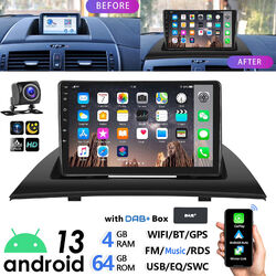 DAB+ 4+64G Carplay Für BMW X3 E83 2006-10 Android 13 GPS Navi Autoradio WIFI RDS