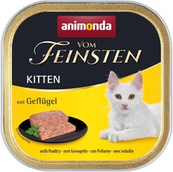 animonda Vom Feinsten Kitten Nassfutter 32x100g Geflügel wachsende Katzen NEU