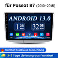 2+32GB Android 13 10,1" Autoradio GPS Navi Wifi BT FM Für VW Passat B7 2010-2014