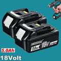 1-2er-Pack 18V/5,0Ah für Makita Akku BL1860B- 2er Set - 197422-4 BL1850 BL1830
