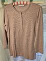 Fabiana Filippi Pullover Gr. 42 (Deutsch) Gr. 48 (Italien) Beige Seideanteil