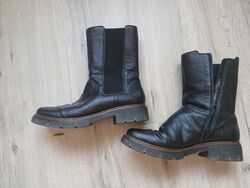 top neuw. schwarz-braune Rieker Boots Gr. 39 warm Stiefelette Miss Chelsea 