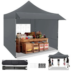 Pavillon 3x3 m Wasserdicht Faltpavillon Pop Up Partyzelt Gartenzelt Marktzelt