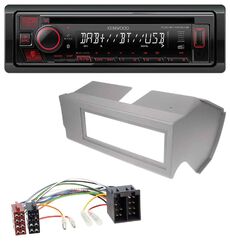 Kenwood MP3 CD USB Bluetooth DAB Autoradio für Fiat Panda (bis 2002) - grau