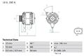 BOSCH 0 986 082 150 Generator für MERCEDES-BENZ