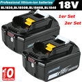 2Pcs 18V Original Akku LXT Für Makita Genuine BL1830 BL1860B TD251 BL1850B 5,0Ah