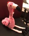 Plüsch Flamingo Pink Weihnachten Jingelbell Rock Musik, singend Stofftier 