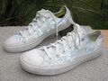 Original CONVERSE, Chucks Sneaker LO, Gr. 41,5, Silber/weiß, TOPP !!!