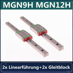 2Set 100mm-800mm MGN9H MGN12H Linearführung Linearschienen mit Block 3D DruckerDE STOCK✔️Lieferung innerhalb von 3 Tagen✔️