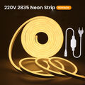 220V 230V Neon LED Strip Streifen WW/CW Flex Lichtschlauch Lichtband Wasserdicht