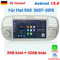 Für Fiat 500 2007-2015 Carplay Android13.0 Autoradio GPS NAVI BT FM USB SWC DAB+