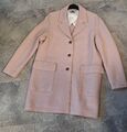 Tommy Hilfiger Damen Mantel. Wollmantel Parka Jacke. Rosa. Gr. L