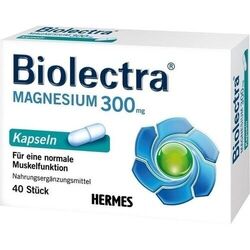 BIOLECTRA Magnesium 300 mg Kapseln, 40 St PZN 05561513