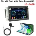 64B Android 13 Autoradio GPS Navi BT Für VW Polo 9N Golf MK4 Jetta Passat B5 T5