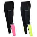AIRTRACKS Damen Thermo Laufhose Lang Neon - Warme Funktionshose -  Running Tight