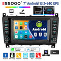 Autoradio DAB+ Android 13 Carplay 2+64G GPS WIFI KAM Für Benz C-Klasse W203 W209