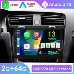 10.1'' Android 13 Autoradio CarPlay 64G GPS Navi für VW Golf VII MK7 2012-2017