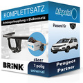 Für Peugeot Partner 11- BRINK Anhängerkupplung starr + 7polig E-Satz neu