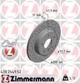 2x ZIMMERMANN Bremsscheibe 430.2649.52 für OPEL