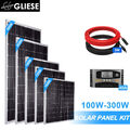 100W 120W 150W 200W 12Volt Solarpanel Kit Photovoltaikmodul PV Solarmodul Ladung