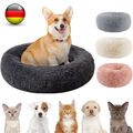 50-80CM Plüsch Hundebett Katzenbett Hundekissen Hundekorb Schlafplatz Rund Donut