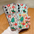 Handyhülle für Samsung S24 S23 Ultra A55 A35 A15 A16 Weihnachten Kartenfach Case