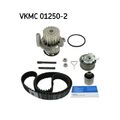 1x Wasserpumpe + Zahnriemensatz SKF VKMC 01250-2 passend für AUDI DODGE FORD