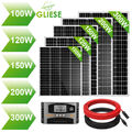 100W 120W 150W 200W 300W Solaranlage Komplettpaket Solarpanel 12V Solarmodul 0%