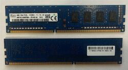 Hynix DDR3 4GB 1Rx8 PC3L-12800U-11-13-HMT451U6BFR8A-PB