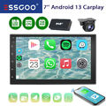 Doppel 2 DIN DAB+ Android 13 4+64G Carplay Autoradio Bluetooth GPS RDS WiFi NAVI