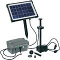 LED Solarpumpe Solar Teichpumpe Akku Gartenteichpumpe Pumpe Pumpenset NEU OVP