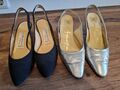 2x Slingpumps hochpreisig, Made In Italy