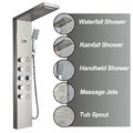 Edelstahl Duschpaneel LED Duschsäule Regendusche Duschset Massage Duscharmatur