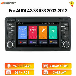 Android 12 Autoradio GPS Navi Carplay Bluetooth WiFi 7" Für Audi A3 S3 RS3 8P 8V