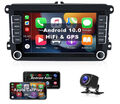 2+32G 7" Android 11 Autoradio Apple Carplay GPS für VW GOLF 5 6 Passat + Kamera