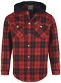 GoodYear Übergangsjacke Herren Bonded Flannel Polar Fleece Jacket rot