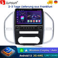 Carplay Android 13 Autoradio Für Benz Vito W447 GPS Navi BT WIFI SWC DAB 2+64GB