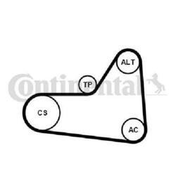 Original CONTINENTAL CTAM Keilrippenriemensatz 6PK1070K1 für Audi Seat Skoda VW