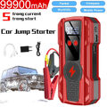 1000A Auto Starthilfe Jump Starter Ladegerät 12V KFZ Booster Powerbank 99900mah~